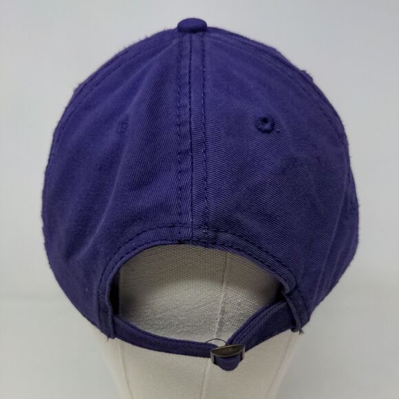 Cap America Men's Slideback Hat Purple The First Tee Essex County Embroidered - Picture 5 of 7